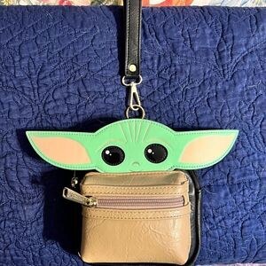 Disney World Loungefly Baby Yoda Wristelet